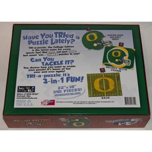 2 University of Oregon Ducks Football Jigsaw Puzzle Lot 350 500 Pieces Complete - Picture 10 of 13